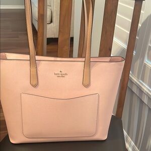 Kate Spade Pink Structured Tote Elegant Design